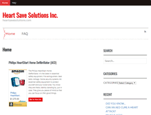 Tablet Screenshot of heartsavesolutions.com